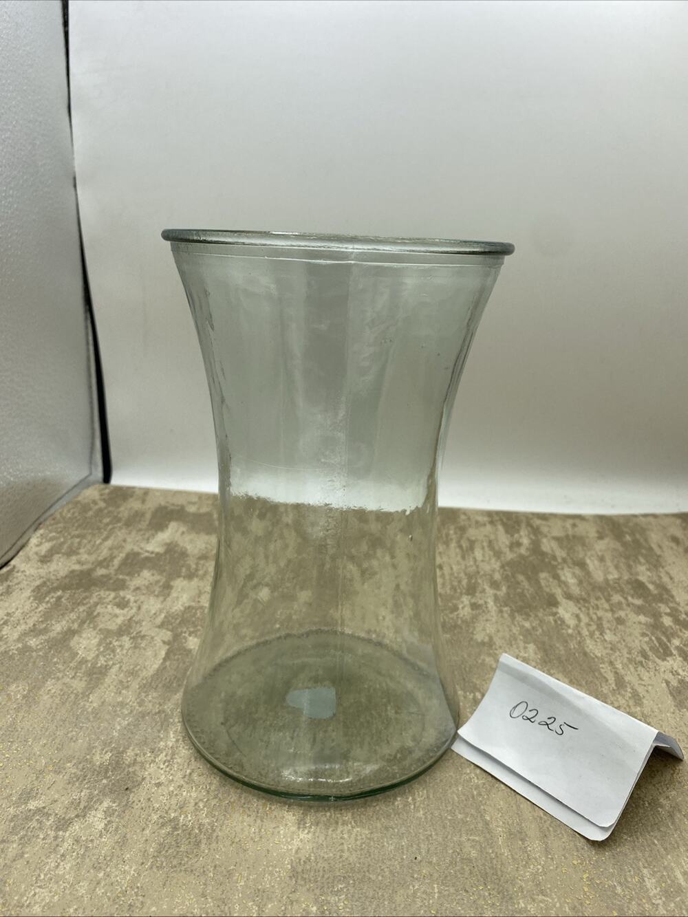 LUV IMPORTS Clear Glass Flower Vase 8โ Tall X 5โ